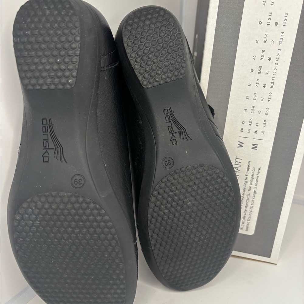Dansko Women’s  Black Slip-On Loafers with adjustable strap - Picture 6 of 7